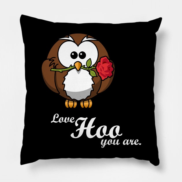 Owl - Love Hoo You Are Pillow by OboShirts