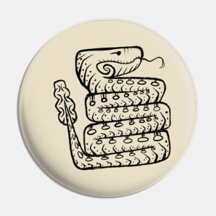 Prairie Rattlesnake (Black) Pin