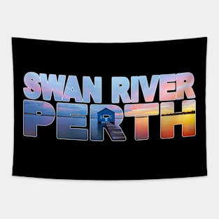 SWAN RIVER Perth - Western Australia Famous Boathouse Tapestry