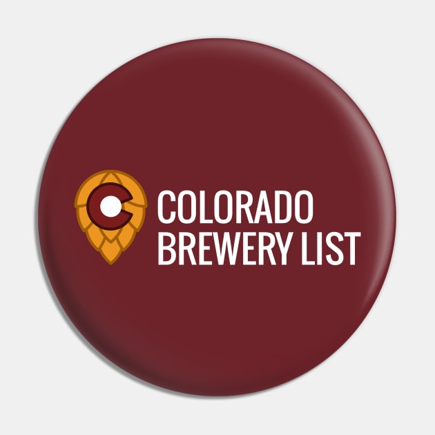 Colorado Brewery List - Logo Dark Pin by ColoradoBreweryList