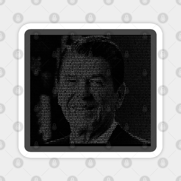 A Time For Choosing speech Text portrait Ronald Reagan President Magnet by happy-printing