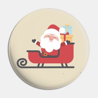 santa happy Pin