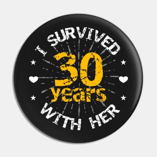 Funny 30th anniversary wedding gift for him Pin