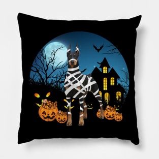 Happy Halloween Doberman Pinscher Dogs Halloween Gift Pillow