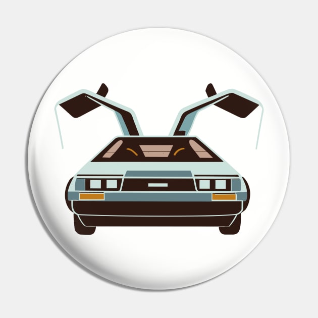 Back to the Future Day – Delorean Pin by irfankokabi