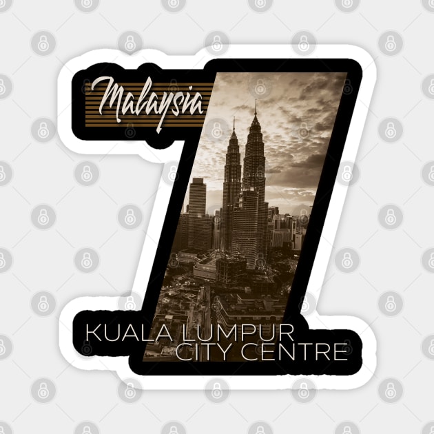 KLCC Malaysia Magnet by TeeText