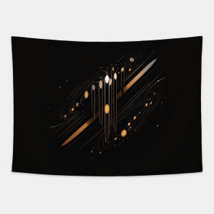 Minimalistic Geometric Illustration Tapestry