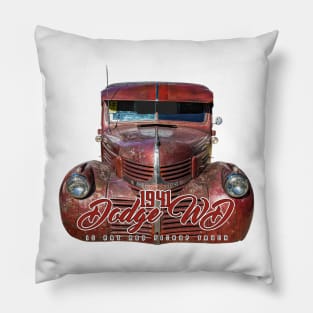 1941 Dodge WD 15 Rat Rod Pickup Truck Pillow