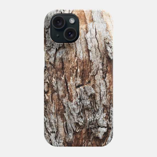 Rustic Orange & Brown Tree Trunk - Alternative Phone Case by textural