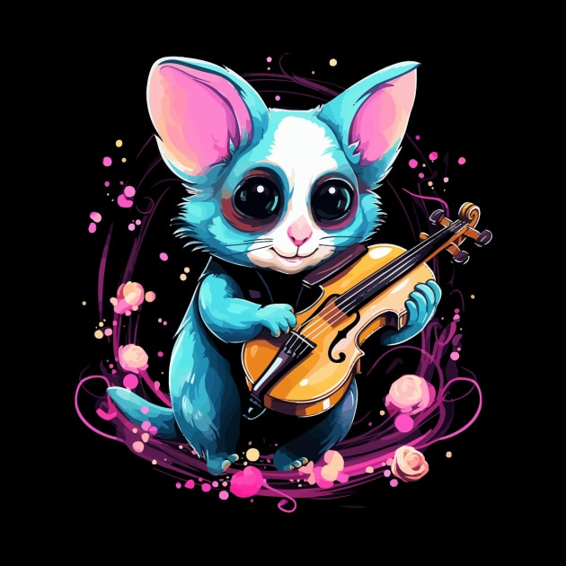 Sugar Glider Playing Violin by JH Mart