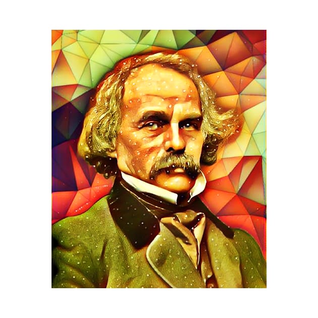 Nathaniel Hawthorne Snow Portrait | Nathaniel Hawthorne Artwork 8 by JustLit