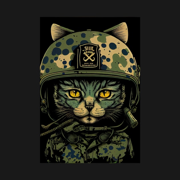 Army Cat by dholzric