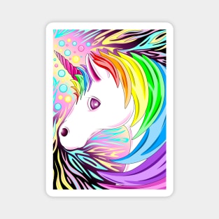 Rainbow Unicorn Magnet