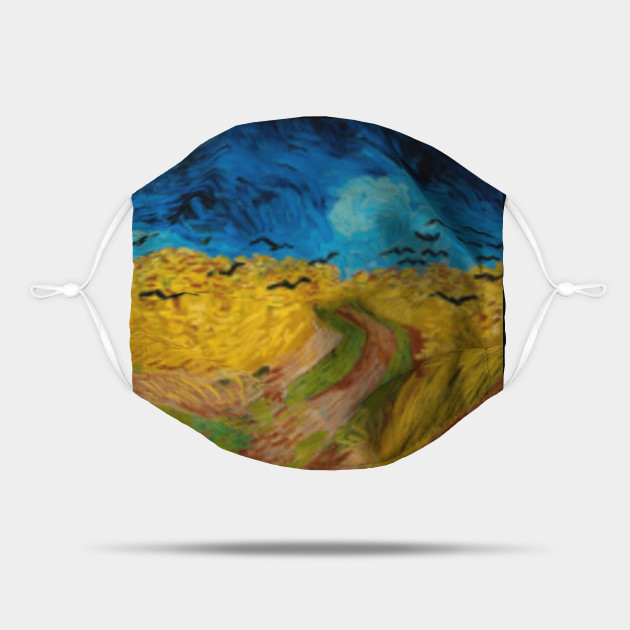 Wheatfield With Crows Painting By Vincent Van Gogh Vincent Van Gogh Mask Teepublic