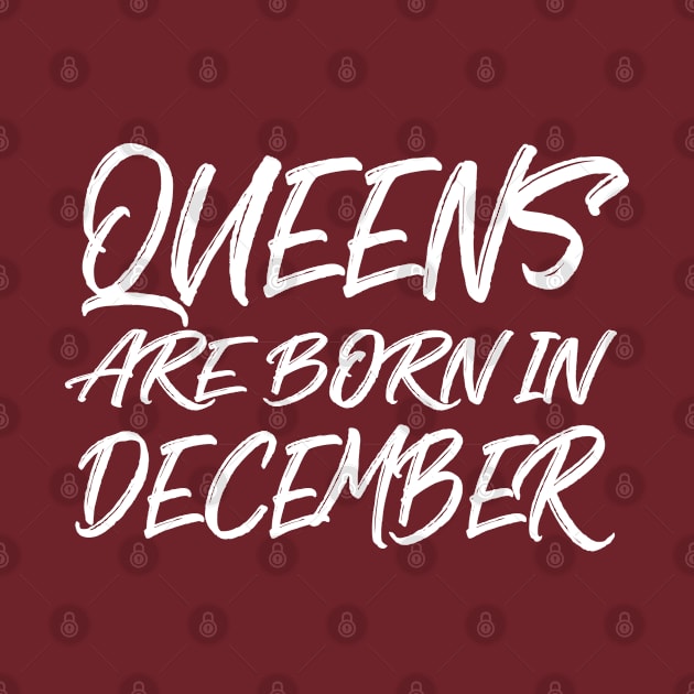 Queens are born in December by V-shirt