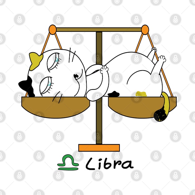 Libra zodiac funny cat by BonusSingh