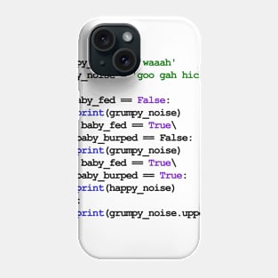 Python Code New Baby Phone Case