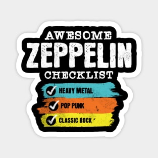 Awesome zepp checklist Magnet