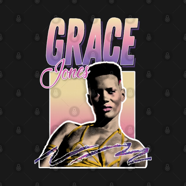 Grace Jones /// 80s Styled Aesthetic Tribute Art by DankFutura