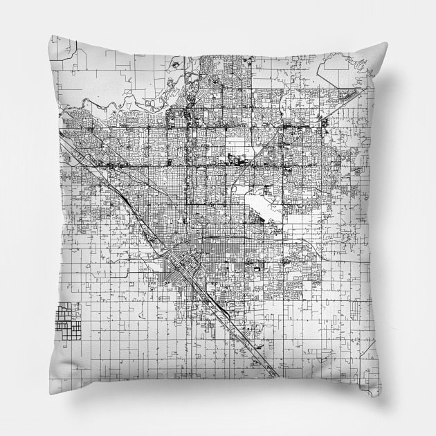 Fresno Map Pillow by multipliCITY