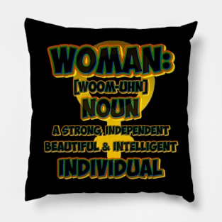 Woman Definition Pillow