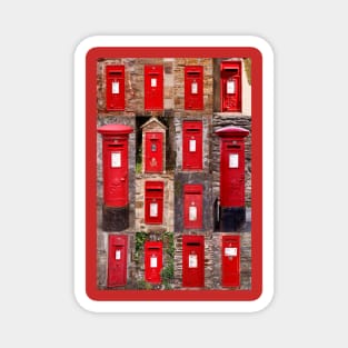 Postboxes of old England Magnet