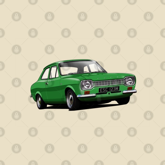 Ford Escort Mk 1 in modena green by candcretro