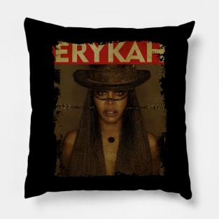 TEXTURE ART- Erykah Badu - RETROSTYLE Pillow