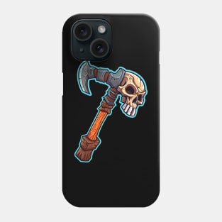 Primitive skull axe, old RPG inspired Phone Case