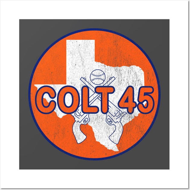 LocalZonly Defunct - Houston Colt 45s Baseball Long Sleeve T-Shirt