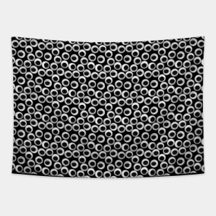 Googly Eye Pattern - black Tapestry