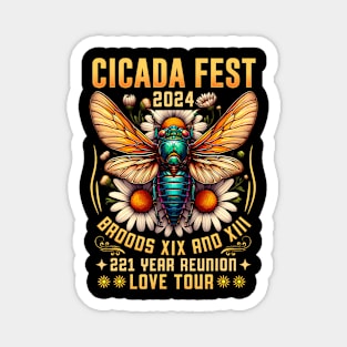 Brood Xix Brood Xiii Year Of The Cicada 2024 Magnet