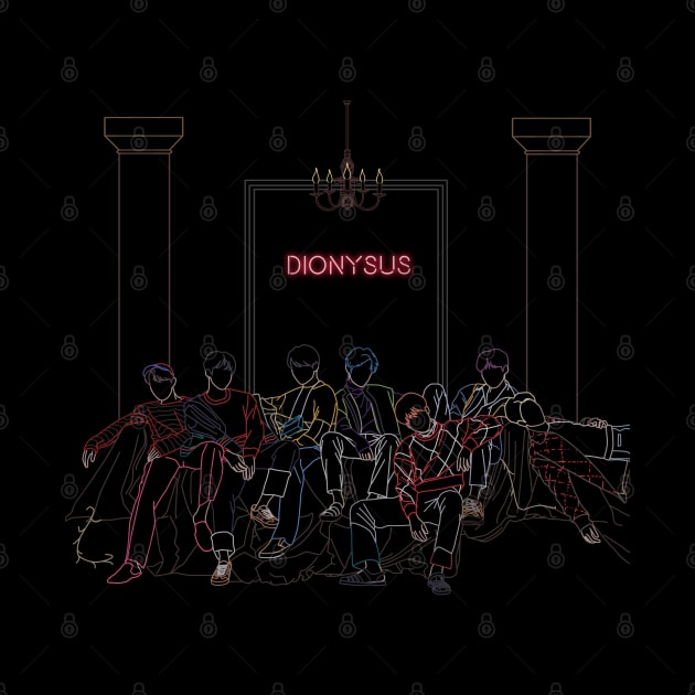 BTS DIONYSUS LINE ART by moritajung