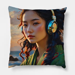sunset im japan Pillow