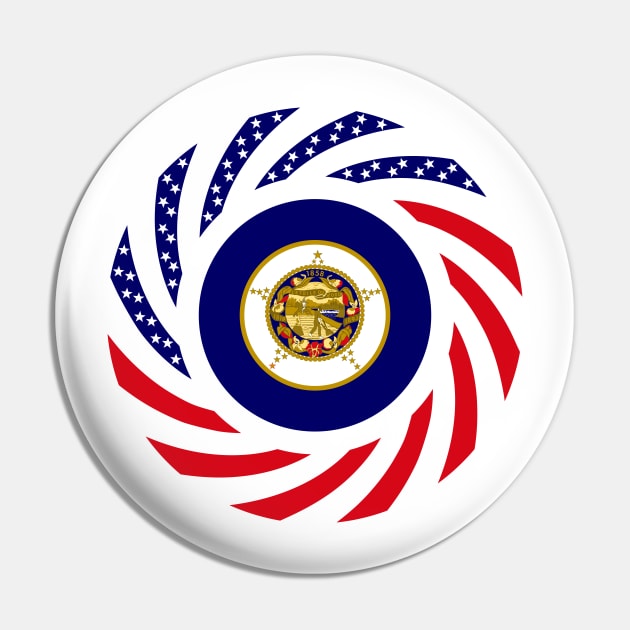 Minnesota Murican Patriot Flag Series Pin by Village Values