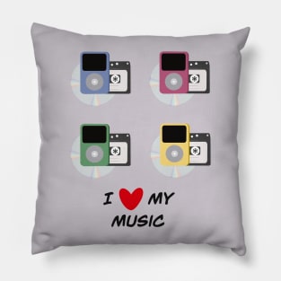 I Love My Music Pillow