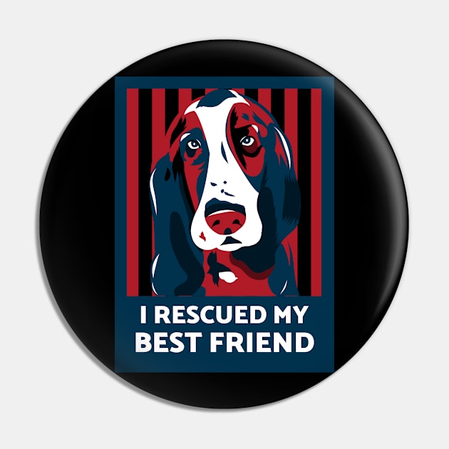 Rescue Dog Pin by Yule