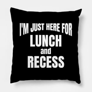 Favorite Subject Lunch And Recess Pillow