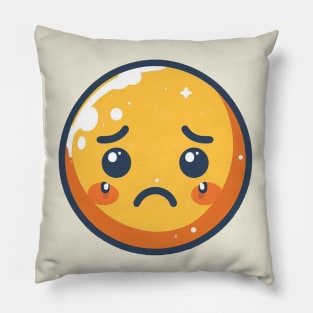 Crying Face Emoji Pillow