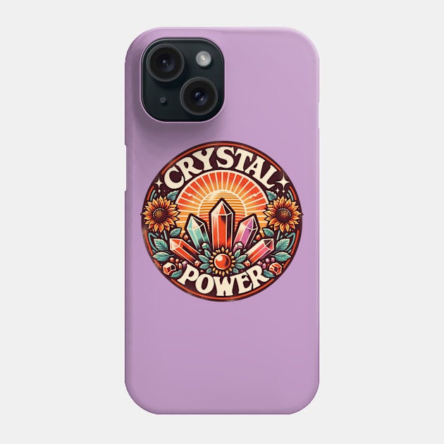 Boho Style Crystal Power Phone Case by Offbeat Outfits