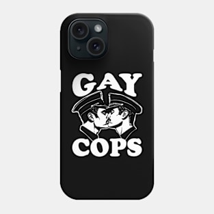 Gay Cops Funny Gay Police Kissing Phone Case