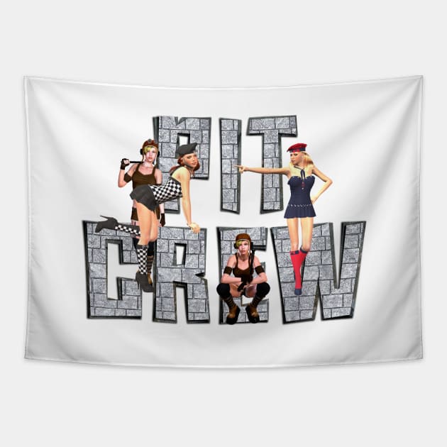 Pit Crew Tapestry by teepossible