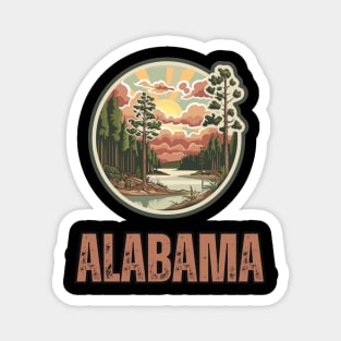 Alabama State USA Magnet