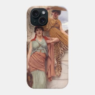 Waiting for the Procession by John William Godward Phone Case