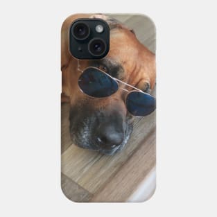 Chill Dog with Glasses Phone Case