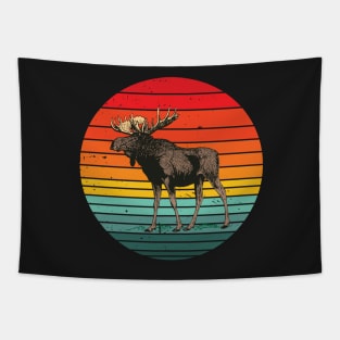 Vintage Moose Souvenir Tapestry