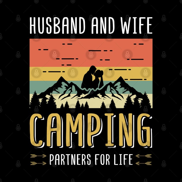 Husband And Wife Camping Partners For Life | Camper Gift by Streetwear KKS