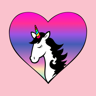 Unicorn Rainbow Sweetheart T-Shirt