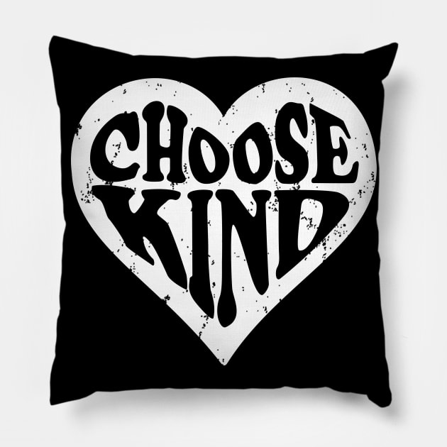 Choose Kind  - Anti-Bullying - Heart Rainbow Pillow by Sun68