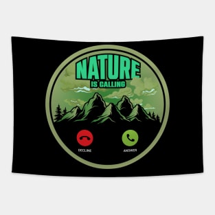 Nature is Calling (Green) Tapestry